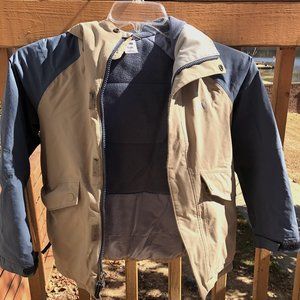 Rei Co-op Kids Trailblazer Winter Jacket Windproof Size Small (6-8) Blue/Beige